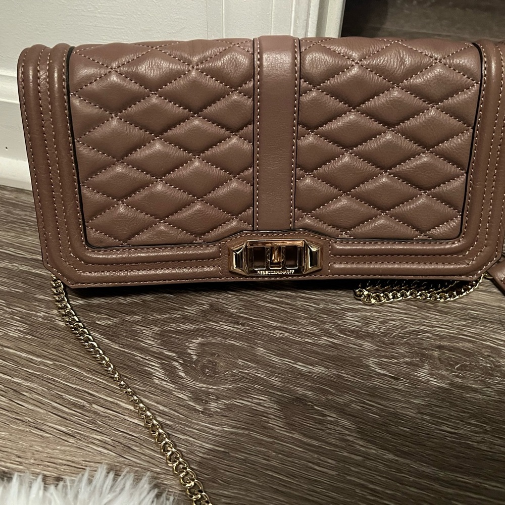 Rebecca Minkoff Quilted Love Clutch/Crossbody -
LIKE NEW